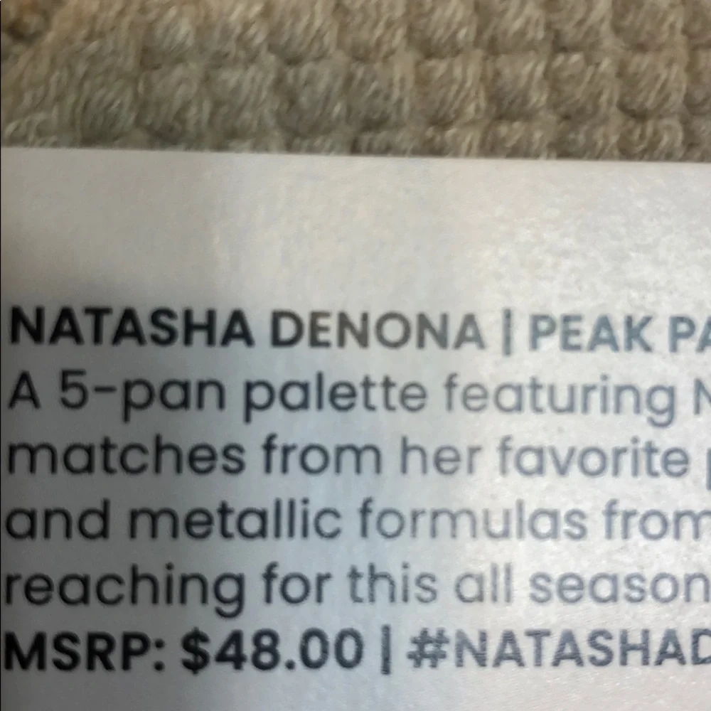 Natasha Denona Peak Palette NEW